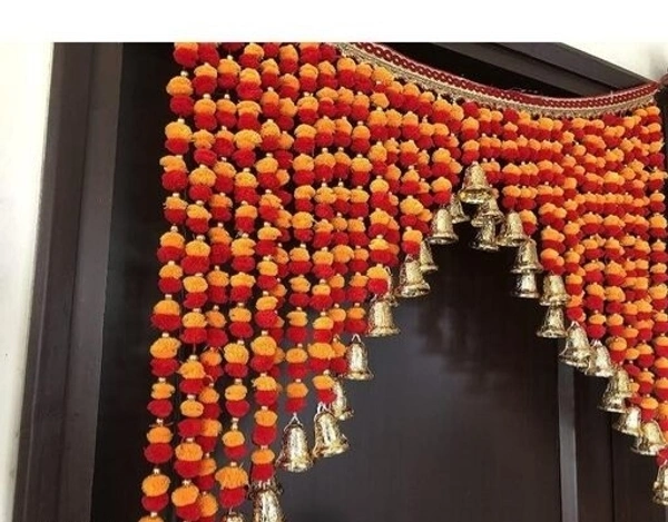 Artificial Marigold Fluffy Flowers garlands door toran 