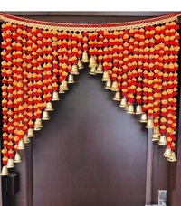 Artificial Marigold Fluffy Flowers garlands door toran 