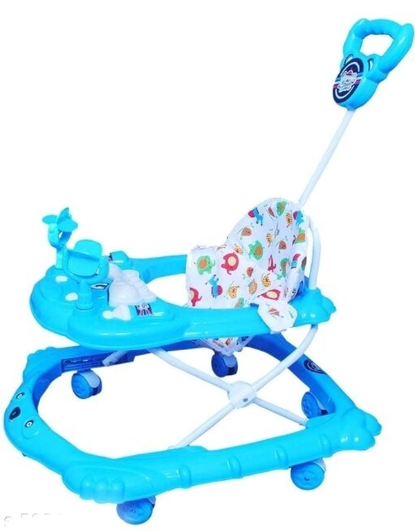 Push Handle Parent to Push Walker Detachable Seat /Handle/ Washable Cushion seat Detachable FootMat 8 wheels with 360⁰ Rotation Kids Walker 