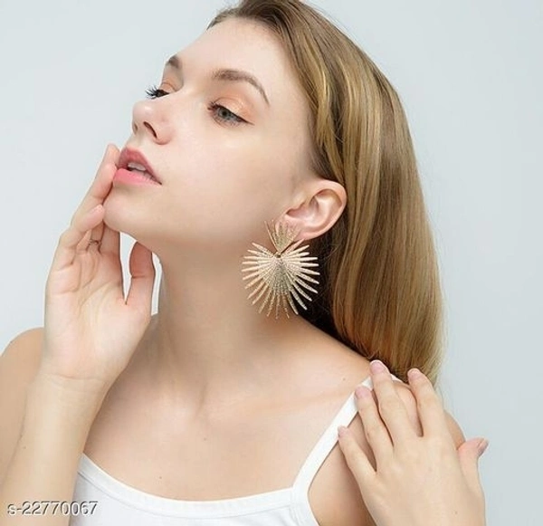 Trendy  Artificial Stone & Beads Drop Earing - Free Size, Alloy, pack of 1