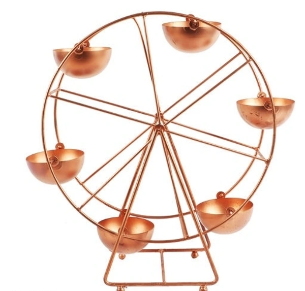 AAMAYA DECORS Handicraft  Carrosolle Design Tealight Candle/Diya Holder