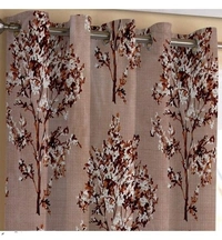 3D Printed Polyester  Room Darkening 7Feet Door length Pack of 3 Room/Living Curtains 