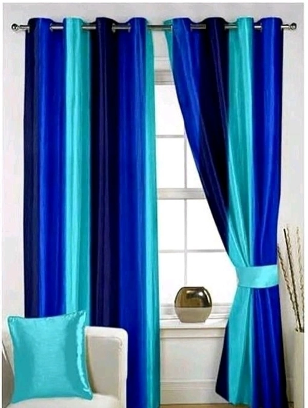 STAMEN  Room Darkening 4 Different  Sizes Full Length Fancy Modern Door Curtain - 9 Feet