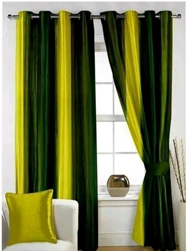 STAMEN  Room Darkening 4 Different  Sizes Full Length Fancy Modern Door Curtain Pack of 2 - 7 Feet