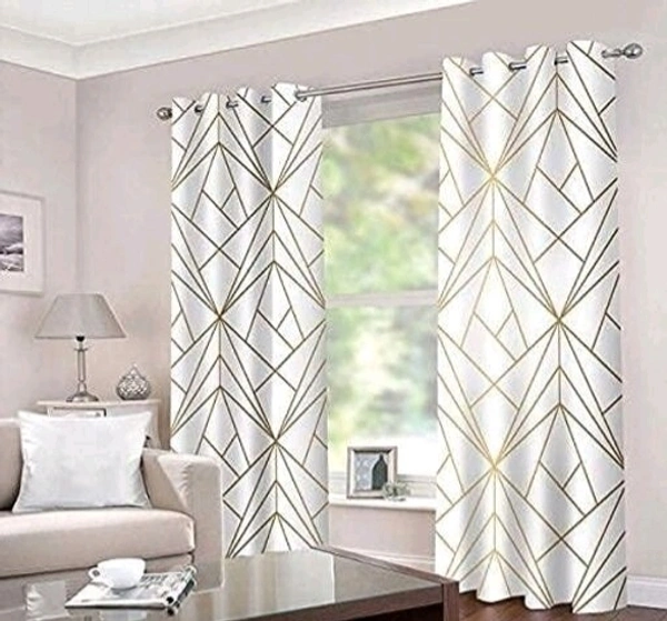 ANMOLFAB  Polyester 3D Digital Printed  7Feet Day / Night Room Darkening  For Room Living Room Curtain Pack of 2 - 5 Feet 