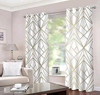 ANMOLFAB  Polyester 3D Digital Printed  7Feet Day / Night Room Darkening  For Room Living Room Curtain Pack of 2 - 5 Feet 