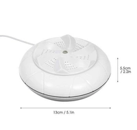 Mini Portable Washing Machine* with Rotating *Ultrasonic Turbine Washer* with *USB Charging* - Convenient for Travel, Home, Business Trip