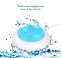 Mini Portable Washing Machine* with Rotating *Ultrasonic Turbine Washer* with *USB Charging* - Convenient for Travel, Home, Business Trip