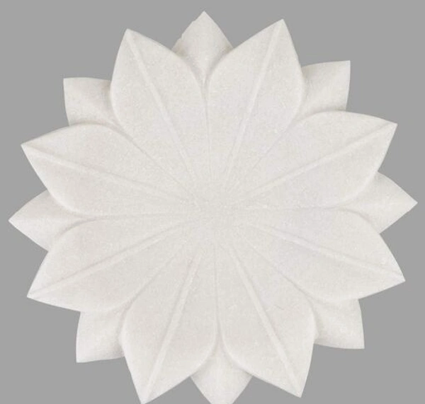  White Marble  Urli   6 inch 