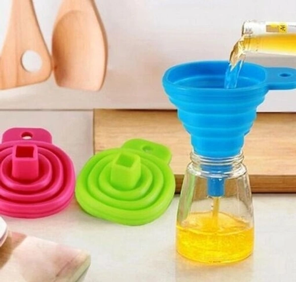 Set 2 Pieces  500ml  Glass Oil Dispenser One Silicone Spatula,One Silicone Oil Brush Medium  Silicon Foldable Funnel with Spice Jar Kitchen  Accessories Combo Pack 