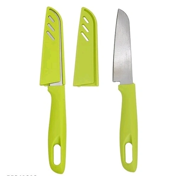 Vemina Traders BPA free Colourful Chopping Board Knife Spatula Combo  set - Chopping Board with peeler & Knife