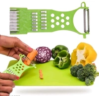 Vemina Traders BPA free Colourful Chopping Board Knife Spatula Combo  set - Chopping Board with Apple Cutter and Grater