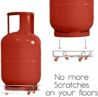 Stainless Steel  Combo Gas Trolley with high Quality Scrath Proof  wheel   Easy movable 