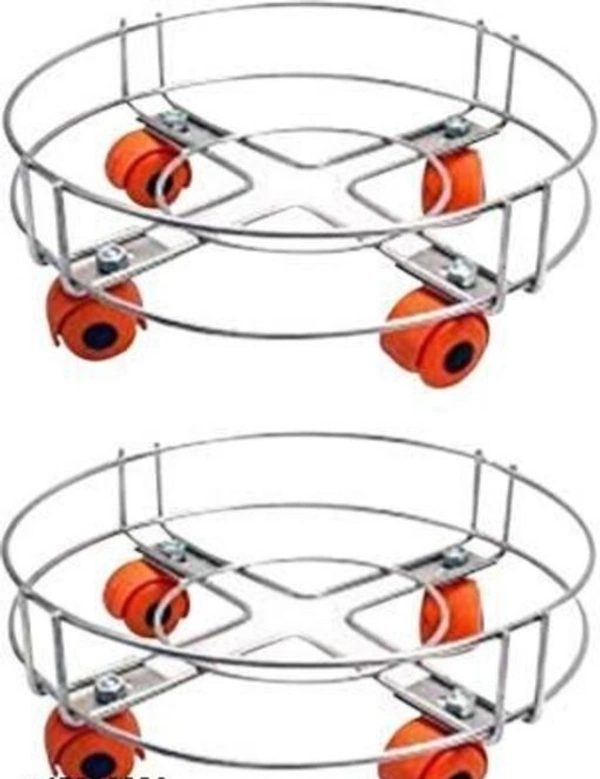 Stainless Steel  Combo Gas Trolley with high Quality Scrath Proof  wheel   Easy movable 