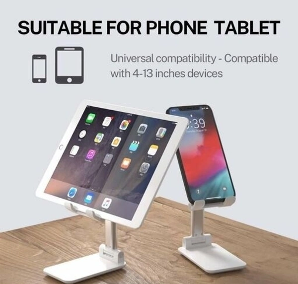 Adjustable  Mobile Stand for Phone and Ipad Tablet Foldable Holder Stand Suitable for Office Home and Online Classes