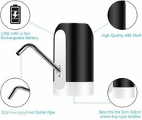 NECBAND    Water  Bottle Canne  Pump Water Dispenser USB Charging Automatic Electric Pump Dispenser with Rechargeable Battery for 20 litre  Bottled Universal Fit  For 5-6 Bottles