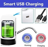 NECBAND    Water  Bottle Canne  Pump Water Dispenser USB Charging Automatic Electric Pump Dispenser with Rechargeable Battery for 20 litre  Bottled Universal Fit  For 5-6 Bottles