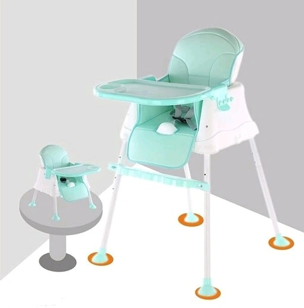 Allure Adjustable Green Colour High Chair Boostable  Multifuctional Chair  with Feeding tray  High Quality Fiber for Baby/ Toddler