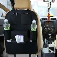 SPACE-KART Car Back Seat Storage PU Leather MultiPack  Pocket Organizer Perfect For Organizing Common Travel Accessories 