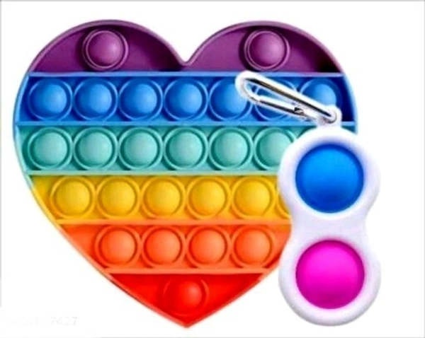 VISHUMOBOO Popit Fidget Toys, Push Pop Bubble Fidget Sensory  Toy Non Toxi Flexiable  Weigjtless toy  Suitable  For  All Ages(Above 3Yrs)Combo pack