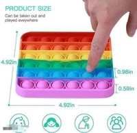 VISHUMOBOO Popit Fidget Toys, Push Pop Bubble Fidget Sensory  Toy Non Toxi Flexiable  Weigjtless toy  Suitable  For  All Ages(Above 3Yrs)Combo pack