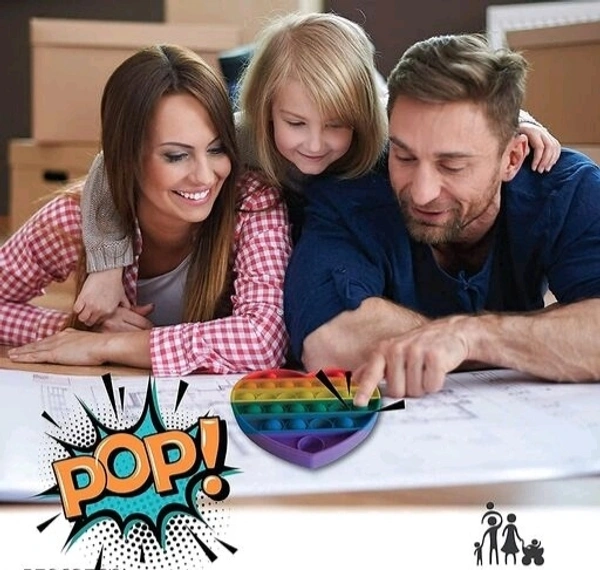 VISHUMOBOO Popit Fidget Toys, Push Pop Bubble Fidget Sensory  Toys Non Toxic Flexiable  Weigjtless Circle toy  Suitable  For  All Ages(Above 3Yrs)Combo pack of 3 Circle - Circle