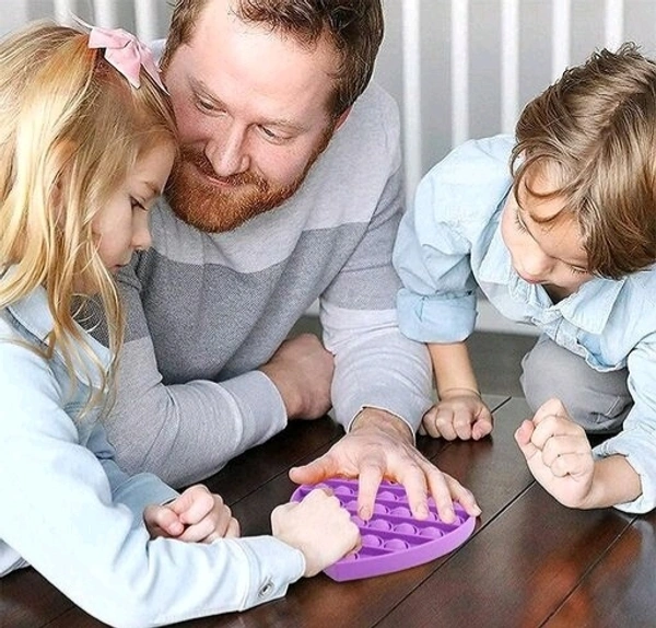 VISHUMOBOO Popit Fidget Toys, Push Pop Bubble Fidget Sensory  Toys Non Toxic Flexiable  Weigjtless Circle toy  Suitable  For  All Ages(Above 3Yrs)Combo pack of 3 Circle - Circle