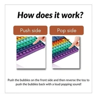  Big PopFidget Popit  Rainbow Colour Jumbo Popit with 2 Dice For 2 Players above age 3+ Board Game 