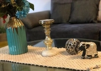 MACRAME  Handmade Off   White 6 seater 14 × 83 inch Long Table Runner - 