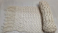 Hand Woven Macrame Bohemian Table Runner, Table Bed Tapestry with Tassels, Home Decor for Wedding Party 6 Seater 13 inch × 80 inch