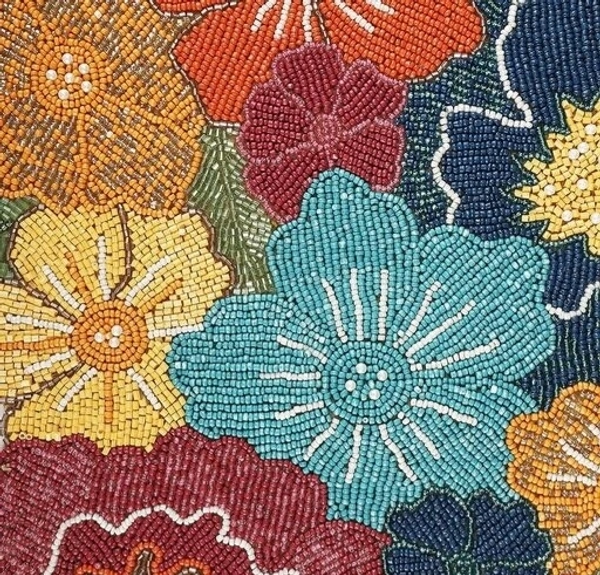 Craftmanship Beautiful  Beaded  Table Runner For Center  Table 13×36 Inch long Occasional Decoration placemats