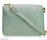  PU Meterial Embellished  Fancy Women Handbag  Sets - PU, pack of4, Hand bag sets, Sea Green