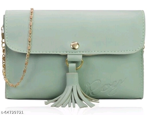  PU Meterial Embellished  Fancy Women Handbag  Sets - PU, pack of4, Hand bag sets, Sea Green