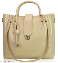  PU Meterial Embellished  Fancy Women Handbag  Sets - PU, 2, Handbags, Cream