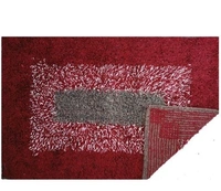 Cotton Antislip  Floor Rug for bedroom /Kitchen /Bed side Runner Pack of  2 pcs  - Marron