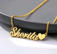 R.S Store Customized   Gold  plated Personalized Customized Pendant Chain Necklace For Women /Girls - Crown