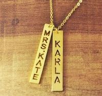 Élite Man Brass & Copper Gold Plated Personalized Customized Pendant Chain Necklace For Women and Girls  - Feather