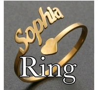  Customized Gold Plated   Personalized  with Favourite  name Adjustable Hand  Ring Fitted  all Fingers For Women /Girls /Ladies - Couple