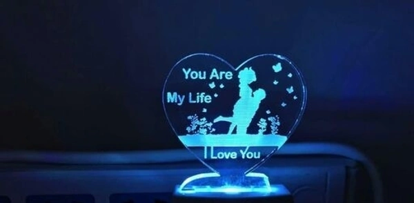 Love Couple with 3D Illusion Night Lamp fir Home Decoration For Bed Room Decoration lightning Gifts Perfect for Valentine/Girl Friend /Boy Friend