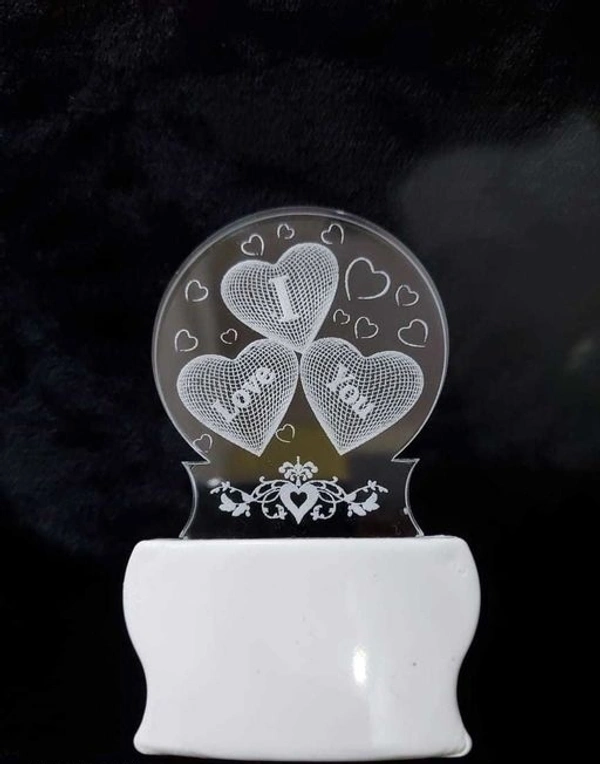 I Love  You  3D Illusion LED 7 Colour light Acryclic Light lamp For Valentine Day