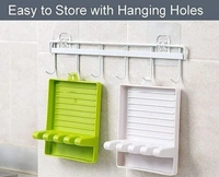 Modern Plastic Spatula / Cutlery  holder with 4 slots Spoon Rests Mat Stand Heat Resistant Cooking Spatula  Holder Tray