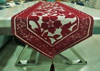 Groki  Green   Cotton Designer   Table runner For Home /Hotel/Party/ Wedding All purpose - Marroon