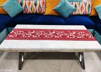 Groki  Green   Cotton Designer   Table runner For Home /Hotel/Party/ Wedding All purpose - Red
