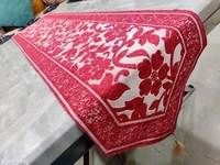 Groki  Green   Cotton Designer   Table runner For Home /Hotel/Party/ Wedding All purpose - Red