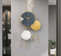 European style  Metal 3D  Wall Clock  Dial with Arabic number idéal for All Purpose Home/Office