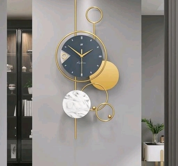 European style  Metal 3D  Wall Clock  Dial with Arabic number idéal for All Purpose Home/Office