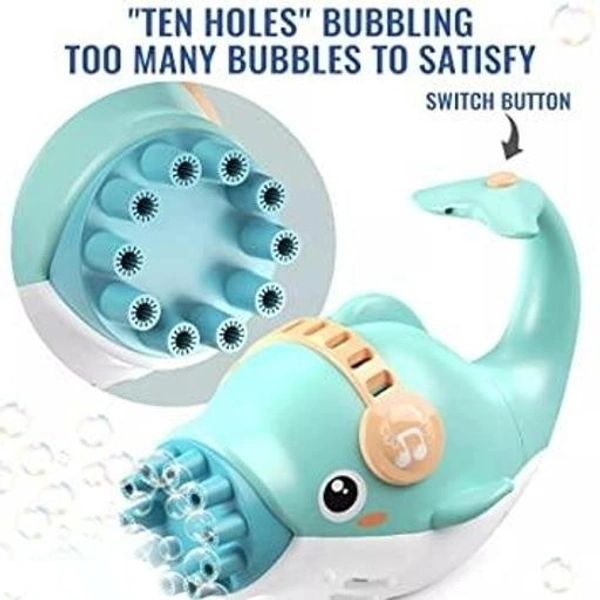 Battery Operated Dolphin  Bubble Machine Gun  - Blue