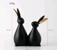 Handpainted  Deer Pair statue for  Vaastu Figurine Home Decor Office /Living Room Decorative  showpiece  - Bunny
