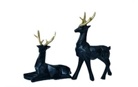 Handpainted  Deer Pair statue for  Vaastu Figurine Home Decor Office /Living Room Decorative  showpiece  - Deer