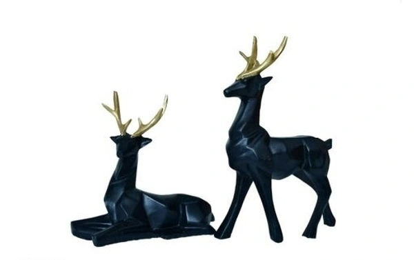 Handpainted  Deer Pair statue for  Vaastu Figurine Home Decor Office /Living Room Decorative  showpiece  - Deer